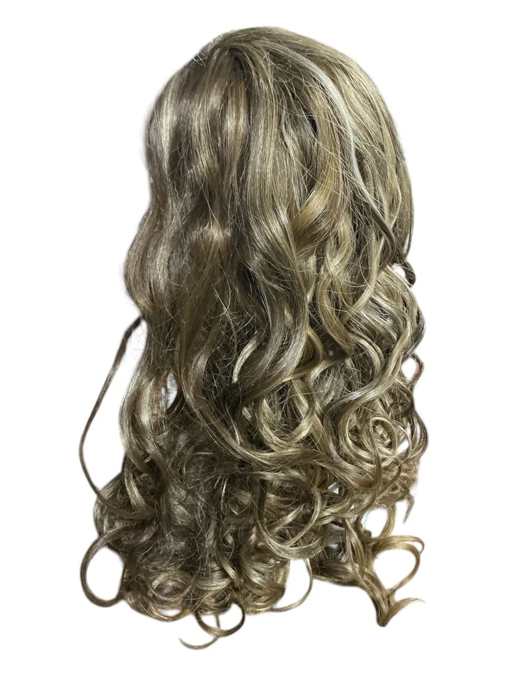 CSC Carry. Synthetic Long Curly Wig in Ash Blonde.